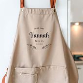 Personalised Wreath Apron
