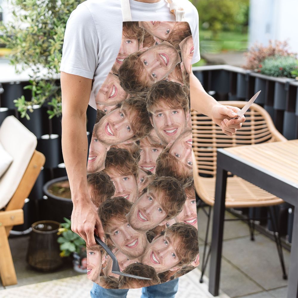 Personalised Face Cooking Apron