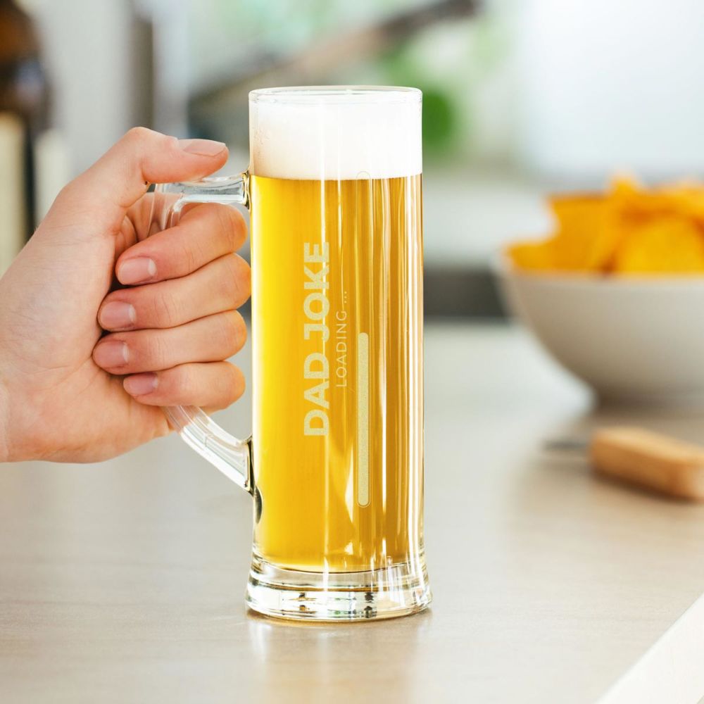 Personalised 'Loading' Beer Glass
