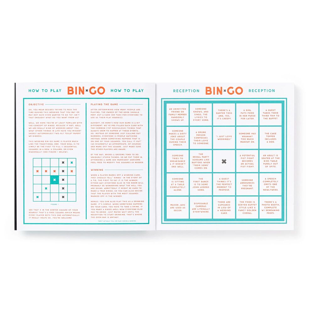 Bin-go Endure A Wedding Bingo Book