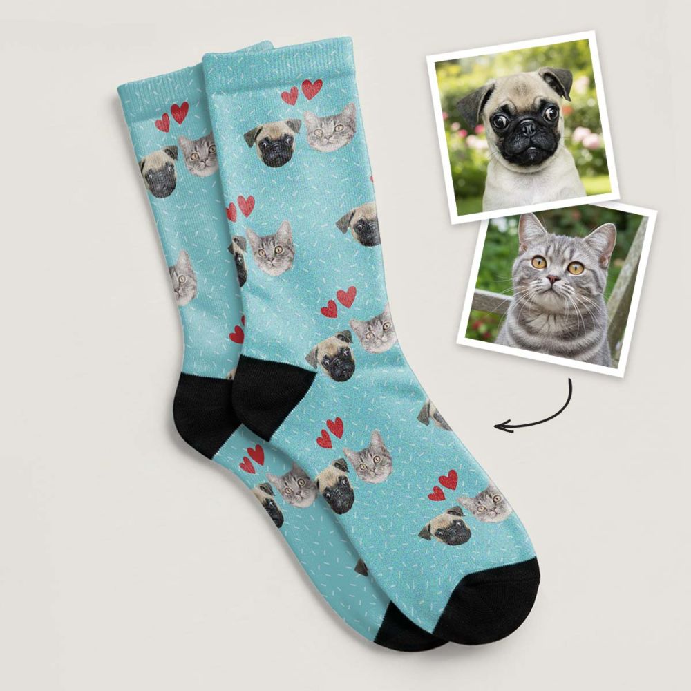Personalised Double Face Upload Socks
