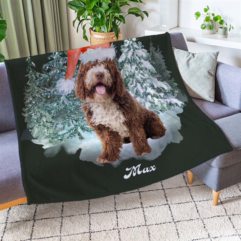 Personalised Pet Bootleg Christmas Blanket