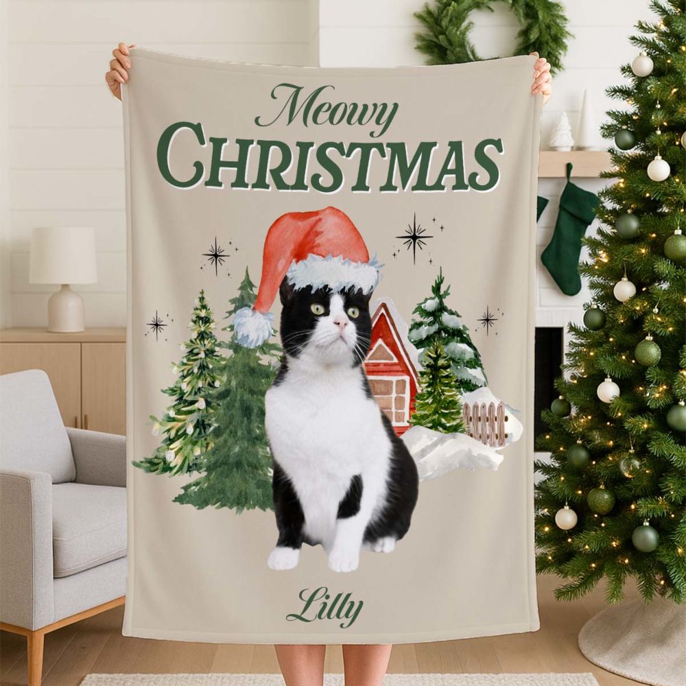 Personalised Pet Bootleg Christmas Blanket