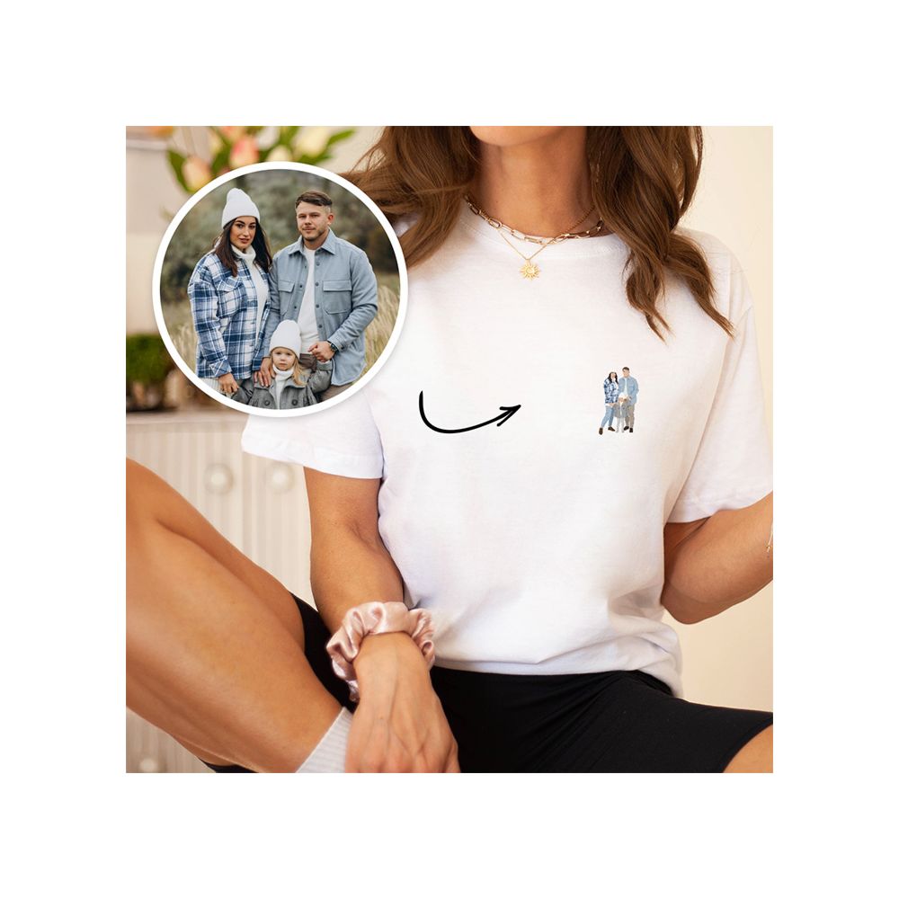 Personalised T-Shirt with Small Illustration