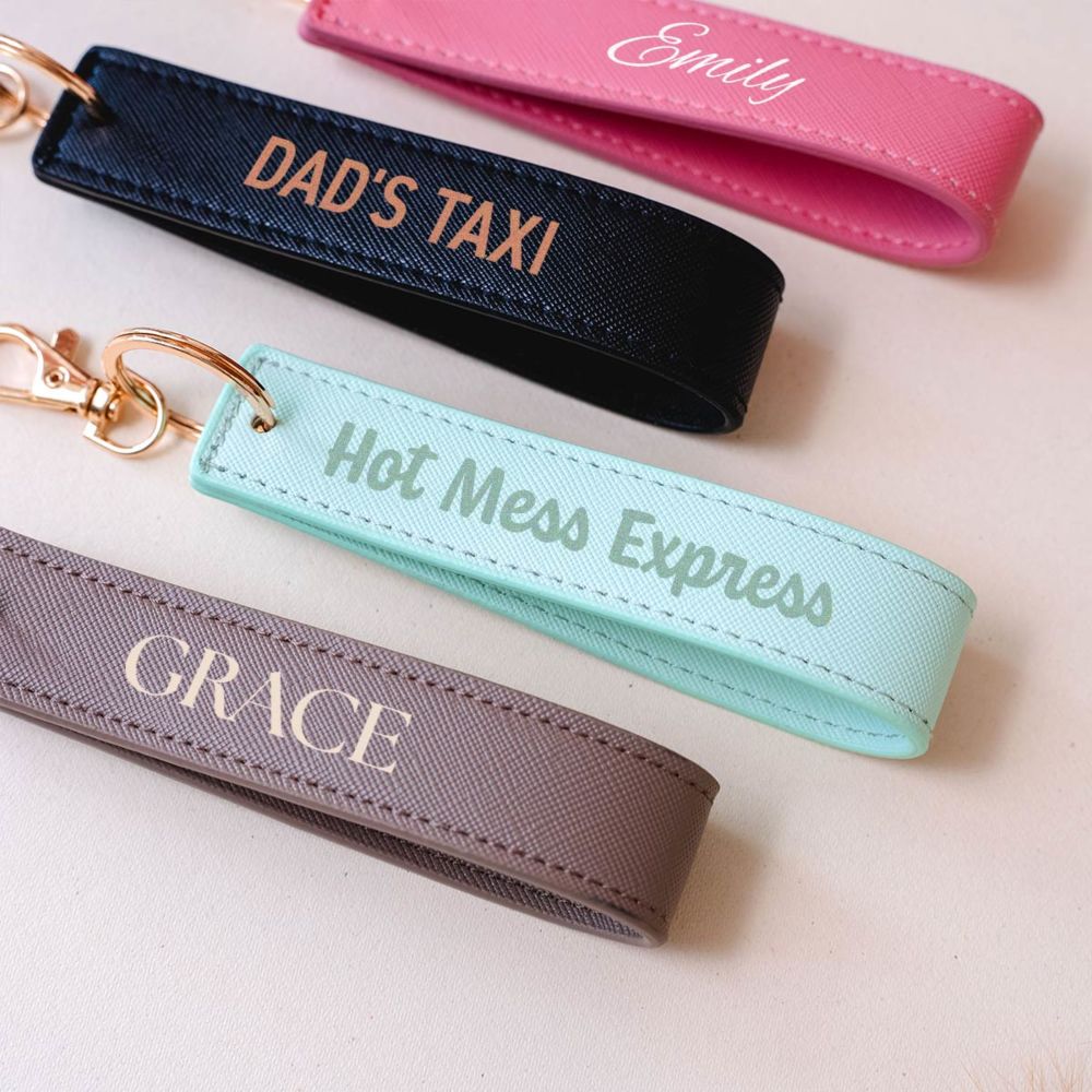 Personalised Leather Strap with Text