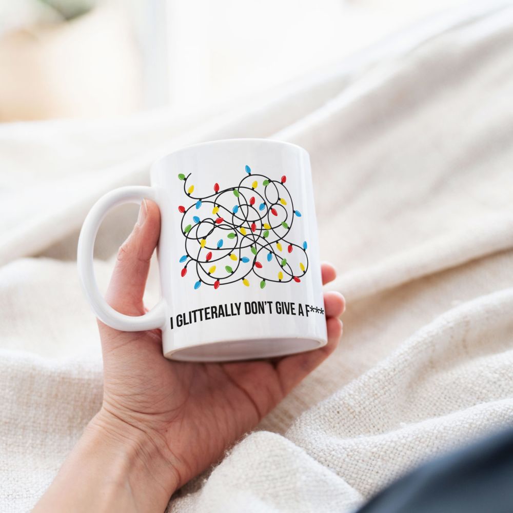 Personalised Christmas Fairy Lights Mug