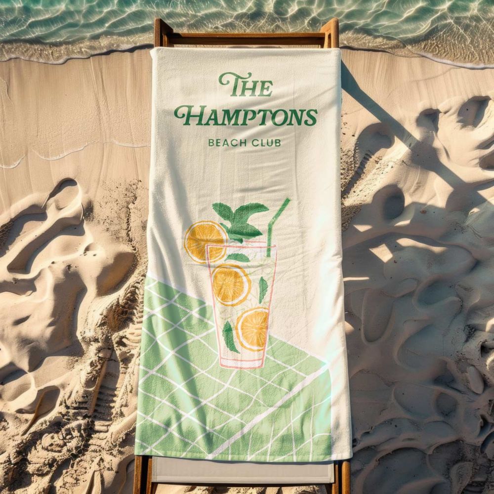 Personalised Retro Cocktail Towel