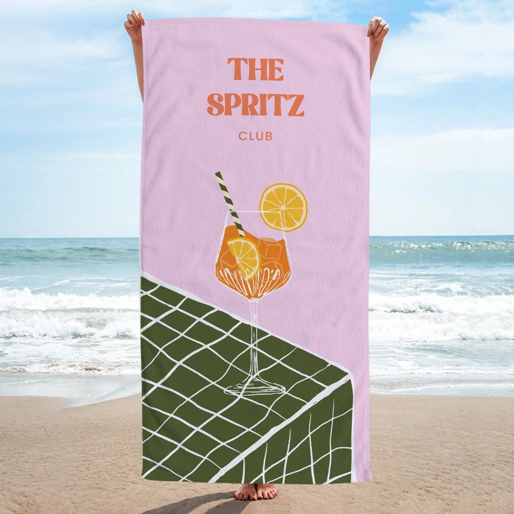 Personalised Retro Cocktail Towel