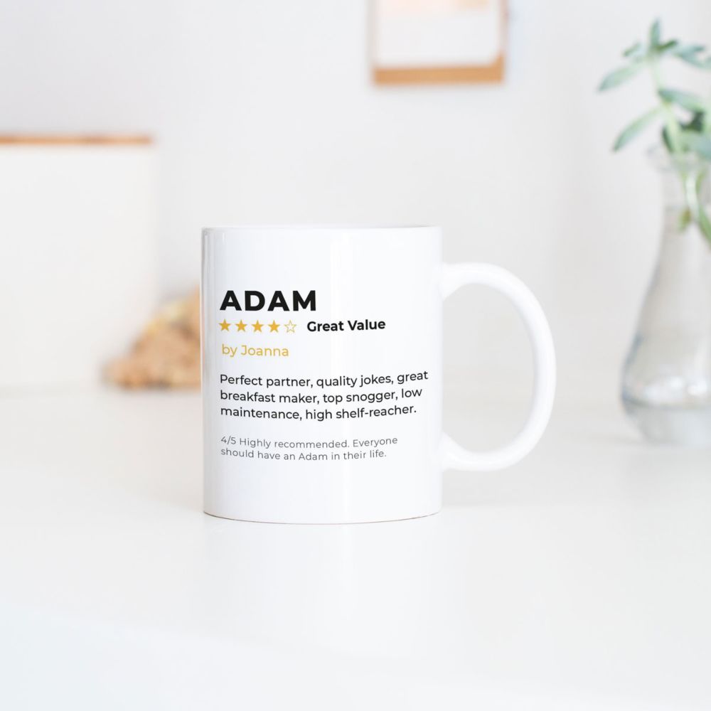 Personalised Mug with Star Rating