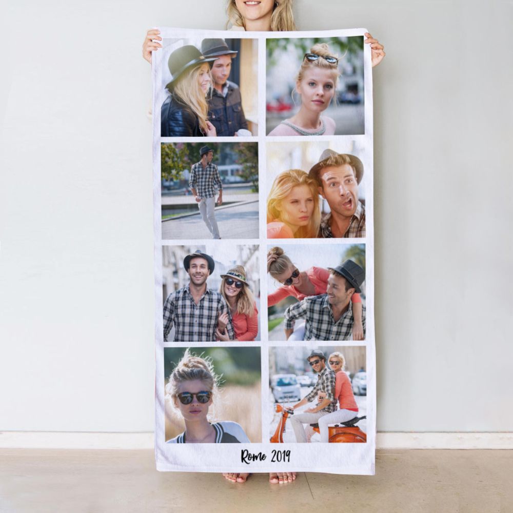 Personalised Photo Mosaic Towel