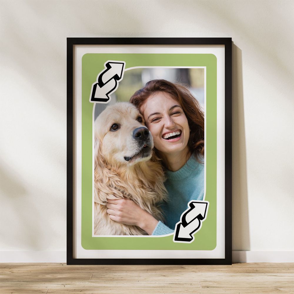Personalised Playing Card Photo Poster