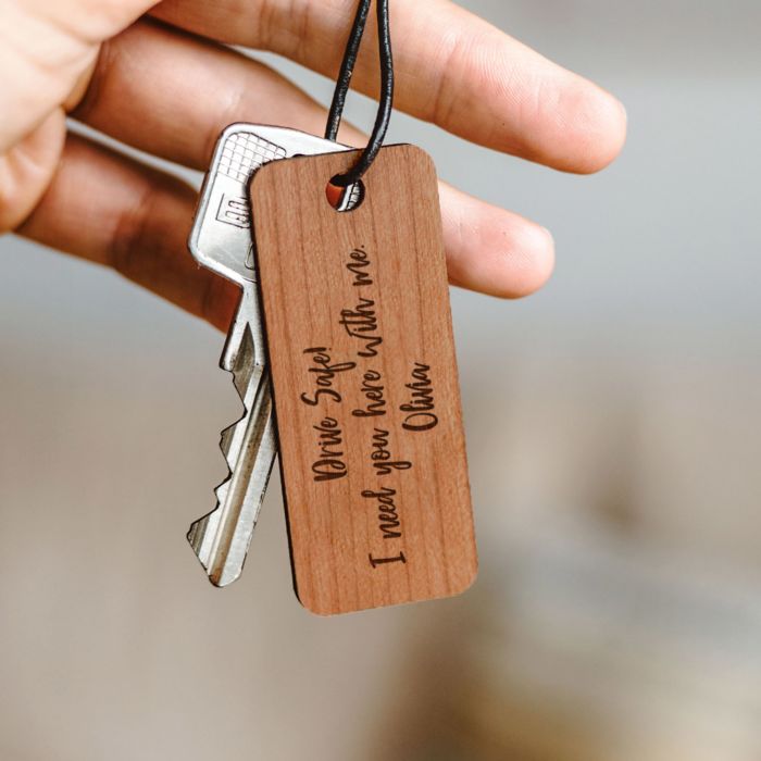 Personalised Wooden Keyring