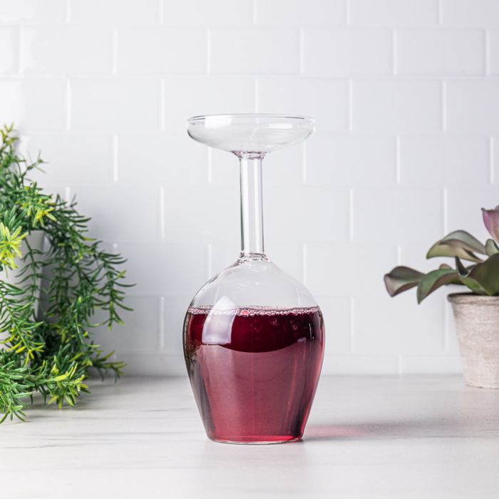 Upside Down Wine Glass