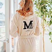 Personalised monogram bathrobe