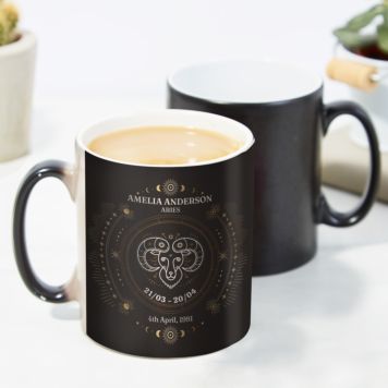 Personalised Heat Sensitive Star Sign Mug