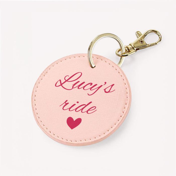 Personalised Round Keychain with Text
