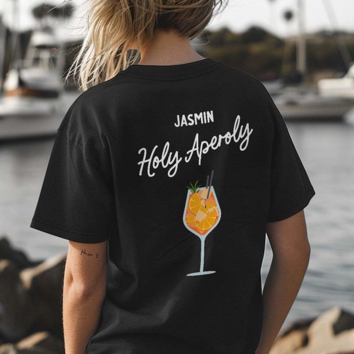 Personalised Aperol Glass Tshirt