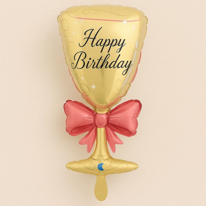 XXL Champagne Glass Birthday Balloon