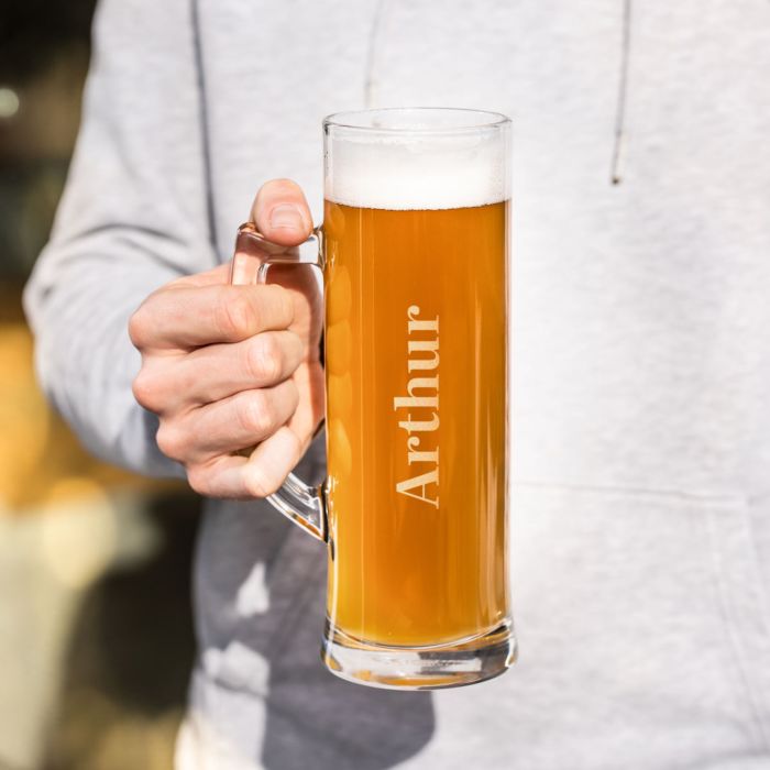 Personalised Beer Glass With Name