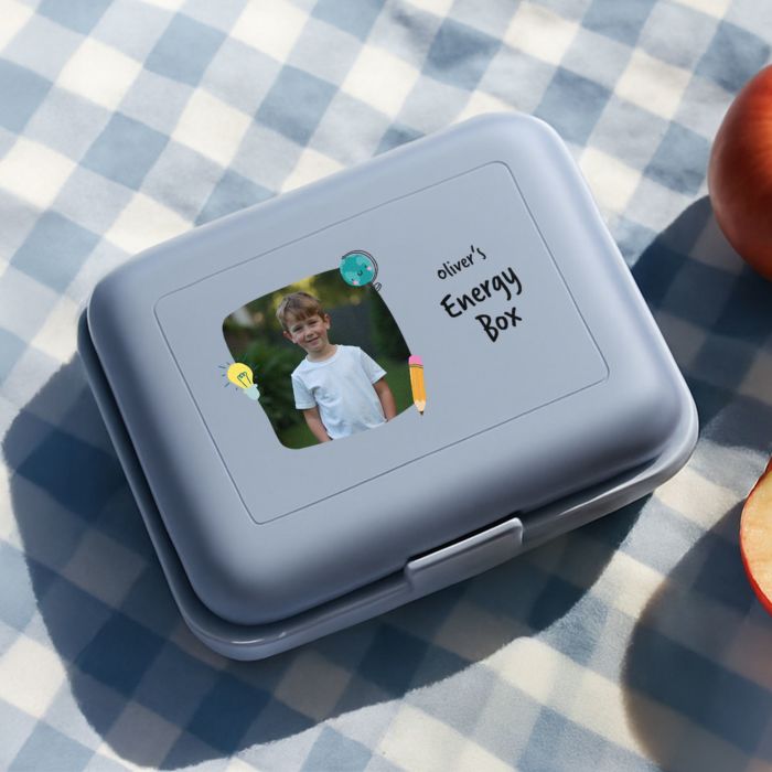 Personalised Kids Lunch Box with Photo and Text