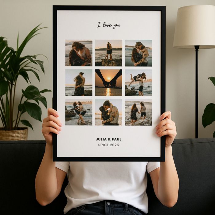 Personalised Text and Photo Collage Poster