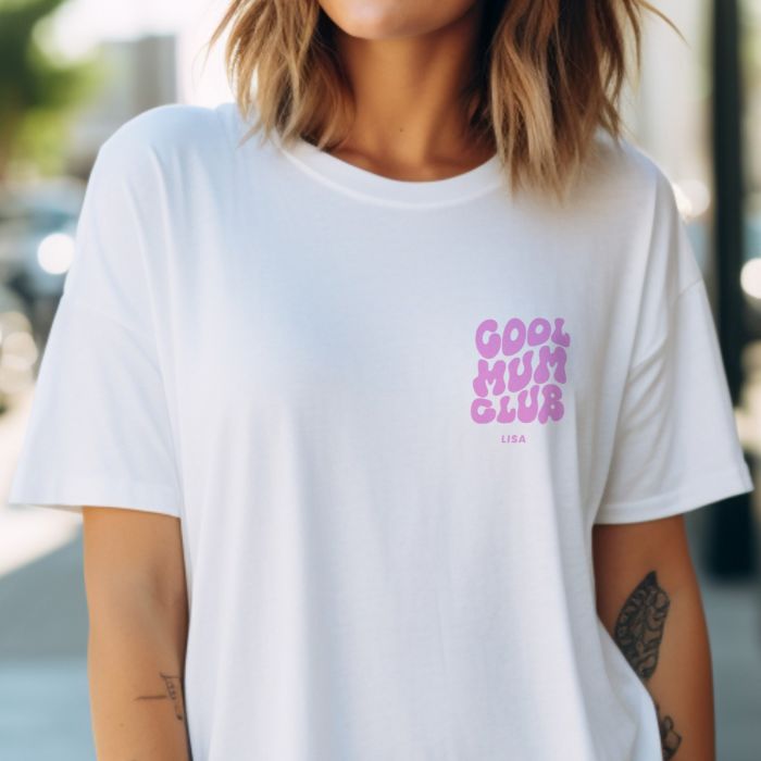 Personalised Cool Mums & Dads Club T-Shirt