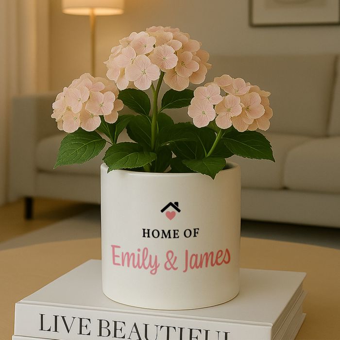 Personalised Flower Pot with Text and Symbol