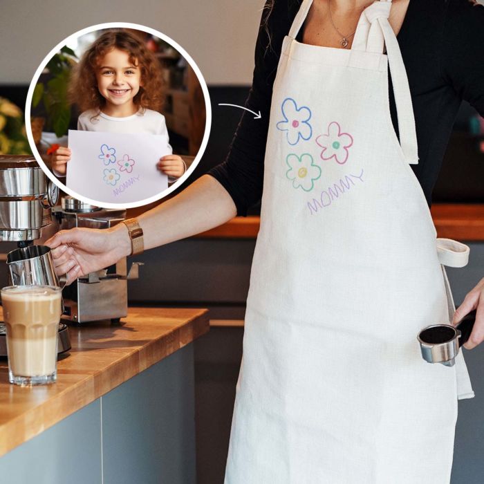 Personalised Apron with Drawing