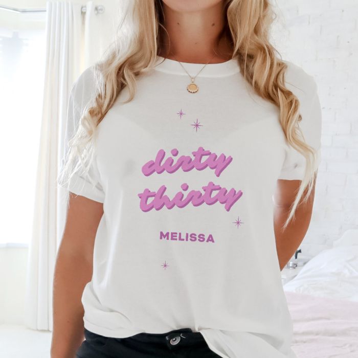 Personalised Retro Text T-Shirt