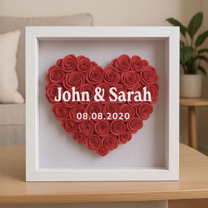 Personalised Rose Box with Text