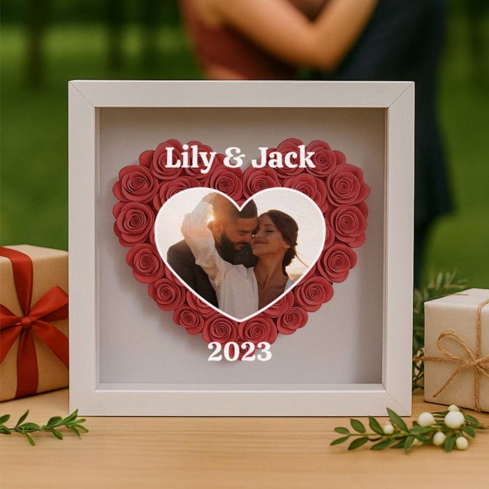 Personalised Rose Box with Photo and Text