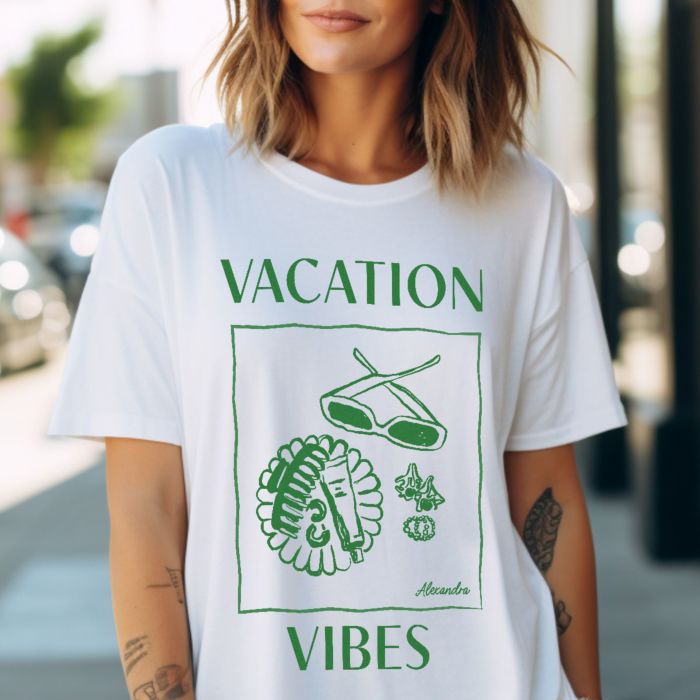 Personalised T-shirt With Illustration and Text