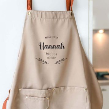Personalised Wreath Apron