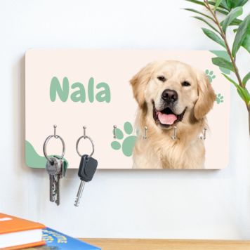 Personalised Key Hanger with Pet - Design