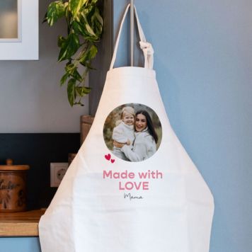 Personalised Photo Apron With Custom Text