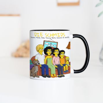 Personalised Cartoon Family Mug
