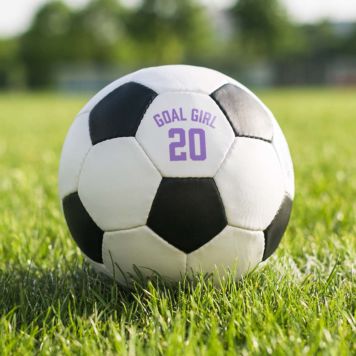 Personalised Football with Text and Number - Design