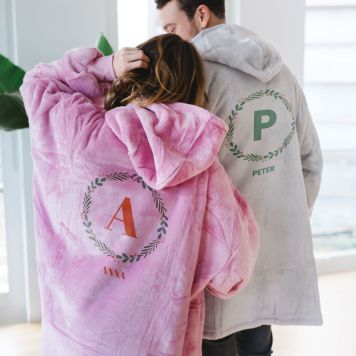 Personalised Christmas Hoodie Blanket - Design